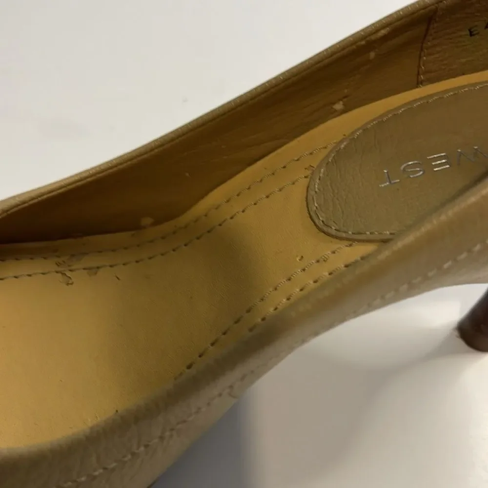 Nine West Leather Kitten Heel Pumps